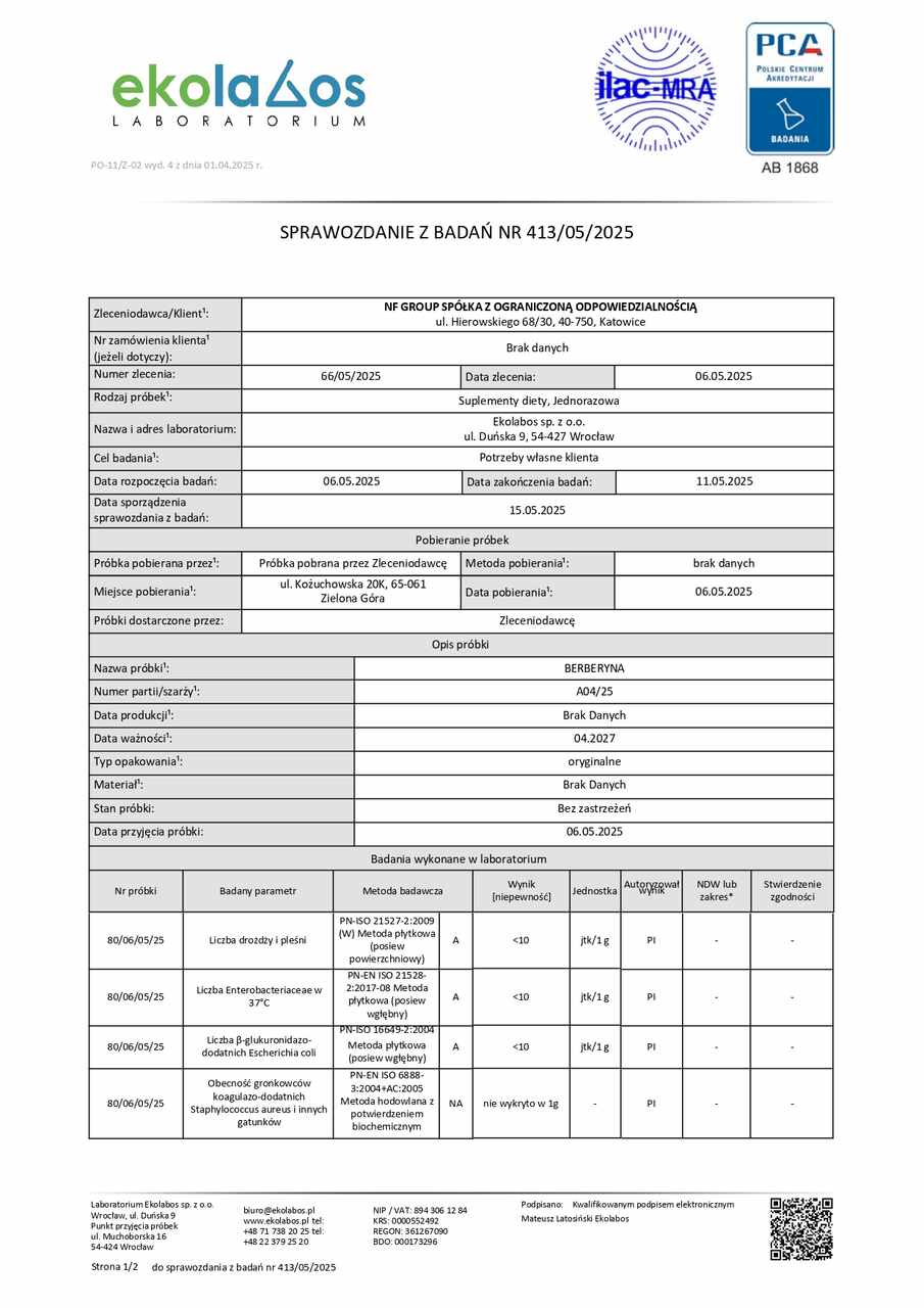 Expertia BERBERYNA MIKROBIOLOGIA