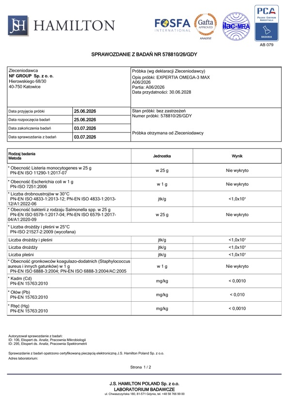 Omega 3 Max (trójglicerydy)​
