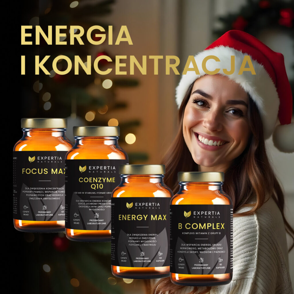 Pakiet suplementów Expertia Naturals Energia i Koncentracja ze człowiekiem