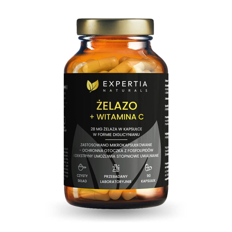 Suplement diety ŻELAZO + WITAMINA C - Expertia Naturals